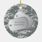 Legeracu's en -honden keramisch ornament (Achterkant)