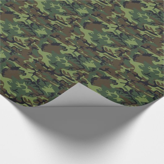 Legerbos Camo Wrapping Paper Cadeaupapier (Hoek)