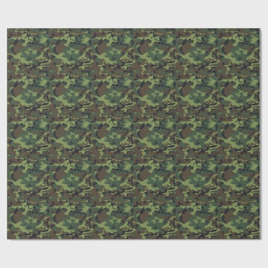 Legerbos Camo Wrapping Paper Cadeaupapier (Vlak)