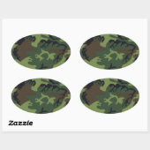 LegerCamo Ovale Sticker (Vel)
