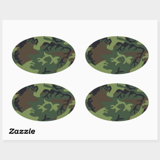 LegerCamo Ovale Sticker (Vel)
