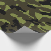 Legercamo-patroon Cadeaupapier (Hoek)