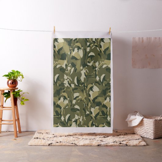 Legercamo-print Stof (Voorbeeld)