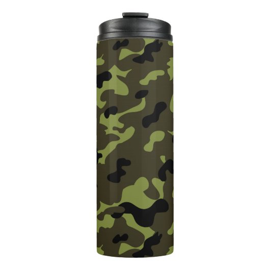 Legercamo-print Thermosbeker (Voorkant)
