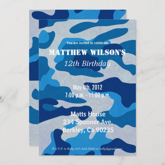 LegerCamoflauge Kaart (Voorkant / Achterkant)