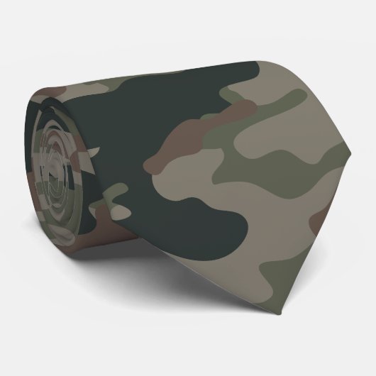 Legercamouflage in het groene en bruine leger stropdas (Opgerold)