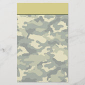 Legercamouflage Stationery Briefpapier (Voorkant)
