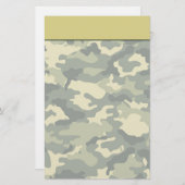 Legercamouflage Stationery Briefpapier (Voorkant / Achterkant)