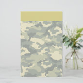 Legercamouflage Stationery Briefpapier (Staand voorkant)