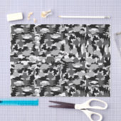 Legercamouflage zwart-wit patroon tissuepapier (Craft)