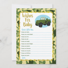 Legercampagne wil Baby shower spelen Kaart