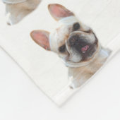 Legerdeken van de Franse Bulldog Fleece Deken (Hoek)