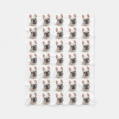 Legerdeken van de Franse Bulldog Fleece Deken (Voorkant)