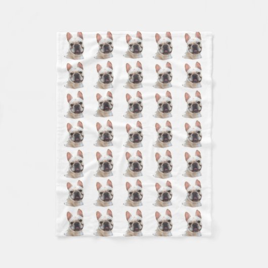 Legerdeken van de Franse Bulldog Fleece Deken (Voorkant)