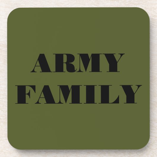 Legerfamilie onderzetter (Voorkant)