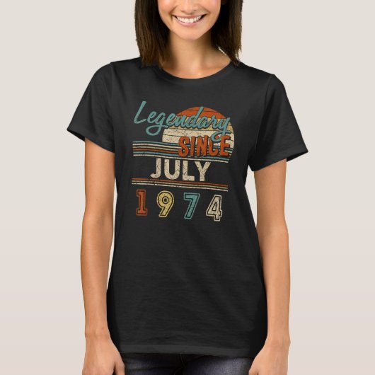  legerfamilie sinds juli 1974 48 t-shirt (Voorkant)
