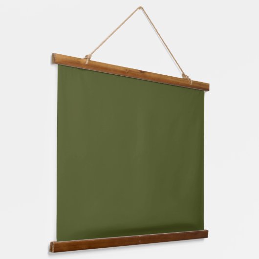 Legergroen 36 "x26" Horizontaal Hangend Wandkleed (Gebogen)