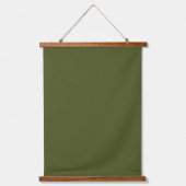 Legergroen 66cmx91cm Verticaal Hangend Wandkleed (Voorkant)
