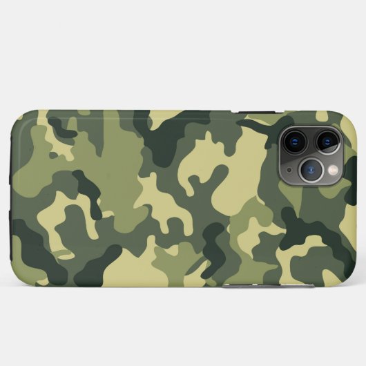 Legergroen Camouflage Patroon Case-Mate iPhone Case (Achterkant (horizontaal))