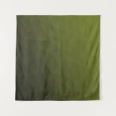 Legergroen donkere verloop geometrisch meshpatroon wandkleed (Voorkant (horizontaal))