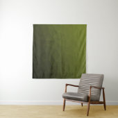 Legergroen donkere verloop geometrisch meshpatroon wandkleed (In Situ (horizontaal))