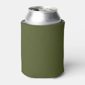 Legergroen Effen Kleur Blikjeskoeler (Blikje Voorkant)