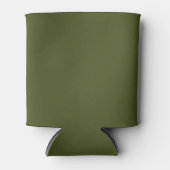 Legergroen Effen Kleur Blikjeskoeler (Voorkant)