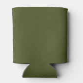 Legergroen Effen Kleur Blikjeskoeler (Achterkant)
