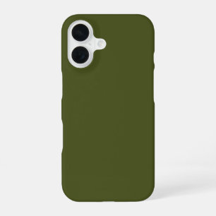 Legergroen Effen Kleur iPhone 16 Hoesje