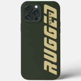 legergroen en goud RUGGED GEEK Case-Mate iPhone Case