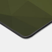 Legergroen geometrisch maaspatroon monogram bureaumat (Hoek)