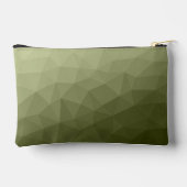 Legergroen geometrisch maaspatroon Monogram Etui (Achterkant)