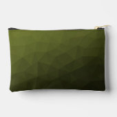 Legergroen geometrisch maaspatroon Monogram Etui (Achterkant)