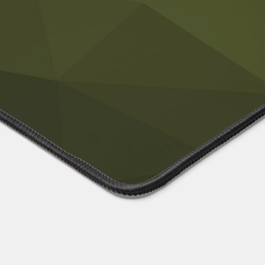 Legergroen olijfgradiënt geometrisch maaspatroon bureaumat (Hoek)