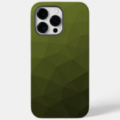 Legergroen olijfgradiënt geometrisch maaspatroon Case-Mate iPhone case (Achterkant)