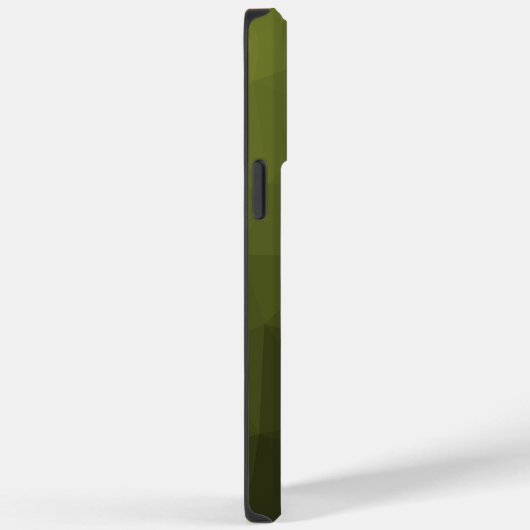 Legergroen olijfgradiënt geometrisch maaspatroon Case-Mate iPhone case (Achterkant / Rechts)