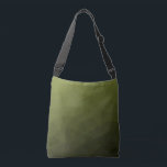 Legergroen olijfgradiënt geometrisch maaspatroon crossbody tas<br><div class="desc">Leger groene gradiënt geometrische mesh patroon driehoeken ombre. Legergroene donkere olijftint voor soldatenuitrusting, camo. Het bootst natuurlijke militaire landschappen na, taaiheid, uithoudingsvermogen, veerkracht. Aardse ondertonen verbinden met natuur, aarding. Symboliseert militaire erfenis, openluchtnut.</div>