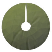 Legergroen olijfgradiënt geometrisch maaspatroon kerstboom rok (Voorkant)