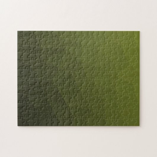 Legergroen olijfgradiënt geometrisch maaspatroon legpuzzel (Horizontaal)