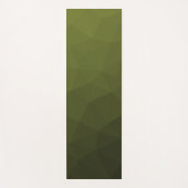 Legergroen olijfgradiënt geometrisch maaspatroon yogamat (Voorkant)