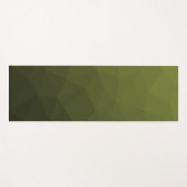 Legergroen olijfgradiënt geometrisch maaspatroon yogamat (Voorkant (horizontaal))