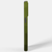 Legergroen ombre geometrisch maaspatroon Monogram Case-Mate iPhone Case (Achterkant / Rechts)