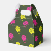 Legergroen - Roze & Gele Pintball Party Bedankdoosjes (Achterkant)