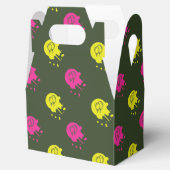 Legergroen - Roze & Gele Pintball Party Bedankdoosjes (Geopend)