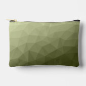 Legergroen verloop geometrisch meshpatroon etui (Voorkant)