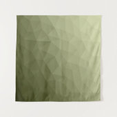 Legergroen verloop geometrisch meshpatroon wandkleed (Voorkant (horizontaal))