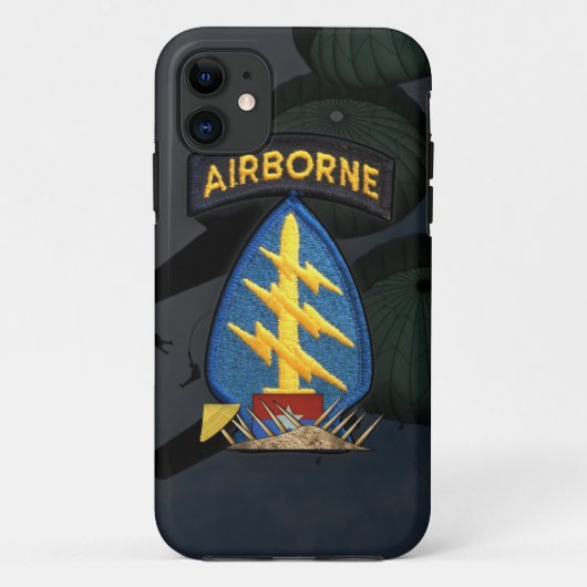 Legergroene baret speciale strijdkrachten nam Case-Mate iPhone case (Achterkant)