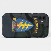Legergroene baret speciale strijdkrachten nam Case-Mate iPhone case (Achterkant (horizontaal))