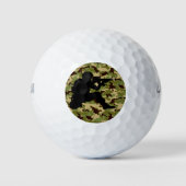 Legergroene camouflage golfballen (Voorkant)