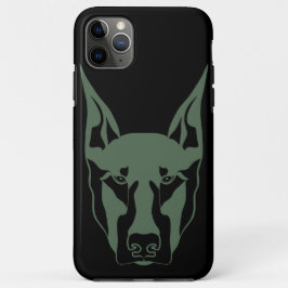 Legergroene Doberman  Case-Mate iPhone Case
